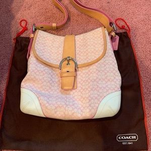 Authentic light pink coach crossbody